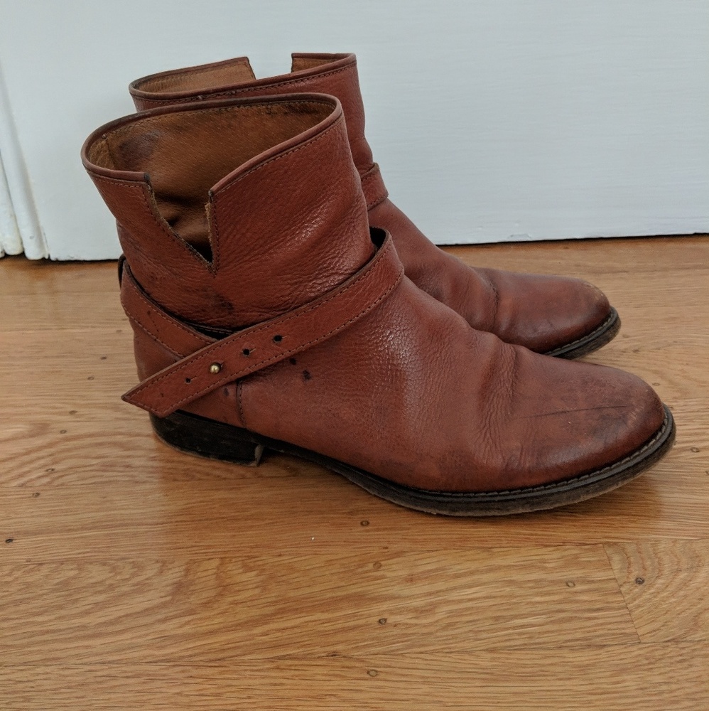 *SALE*! Madewell Biker Brown Ankle Boots size 9